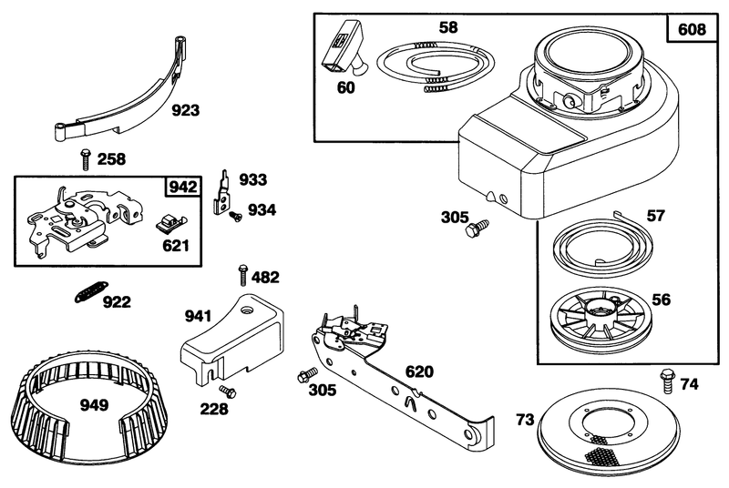 Engine Briggs and Stratton Model 98902 0130 01