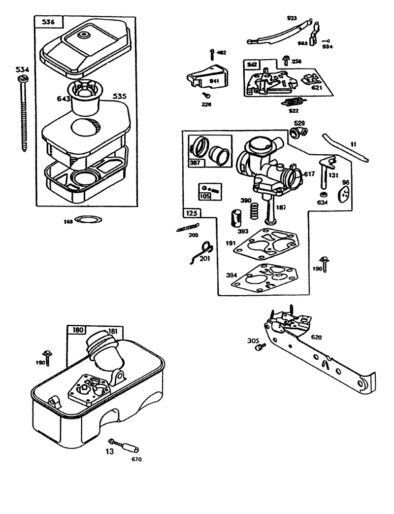 Engine Briggs and Stratton Model 95902 3148 01