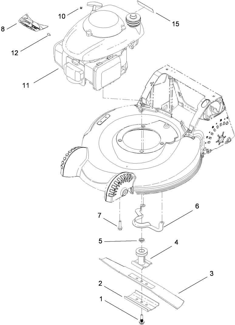 Engine and Blade Assembly