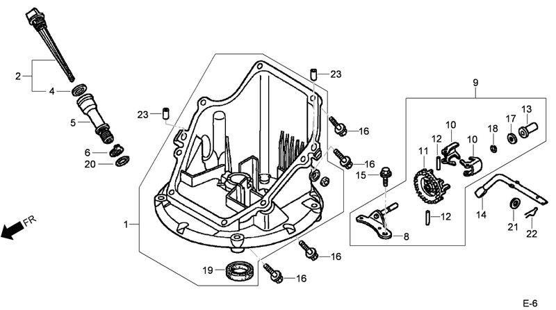 Oil Pan Assembly Honda GCV160A NBL1