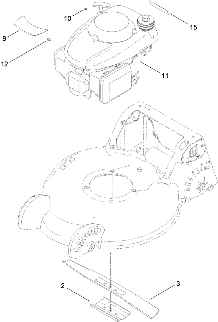 Engine and Blade Assembly
