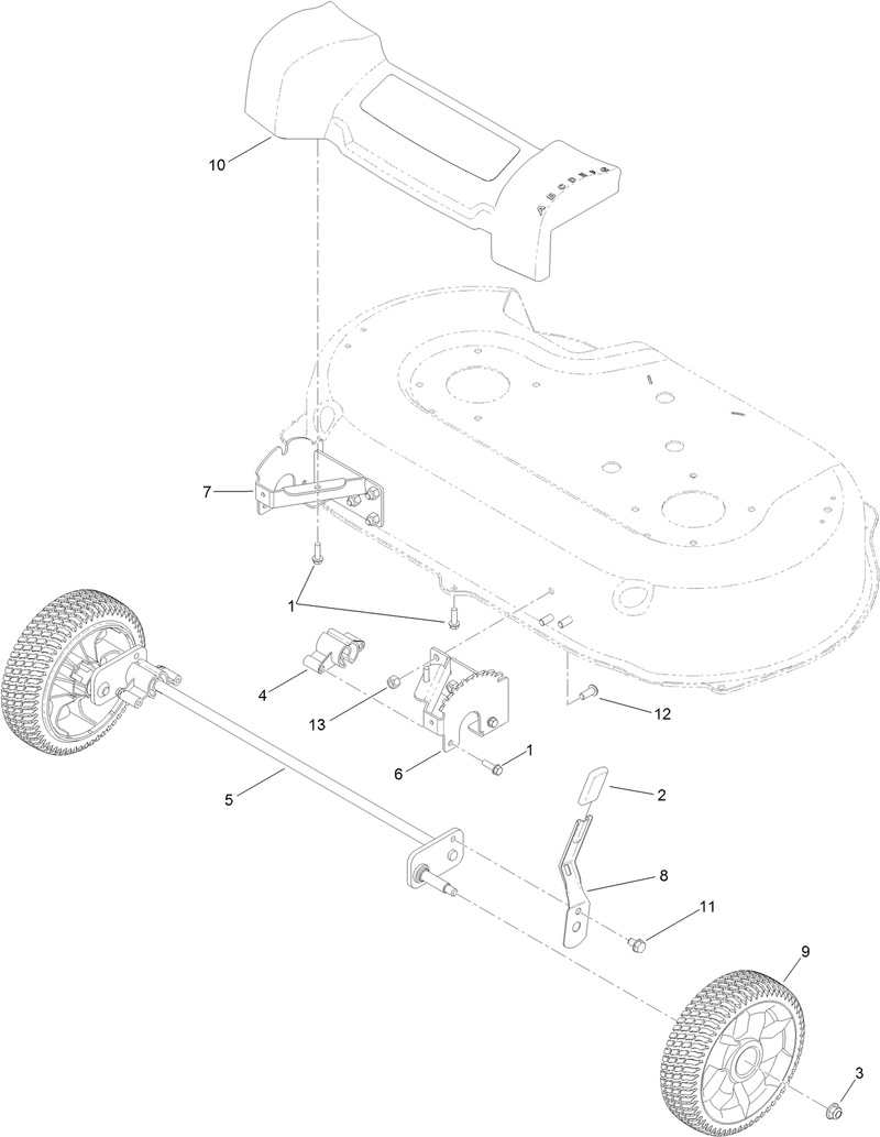 Front Wheel and Axle Assembly