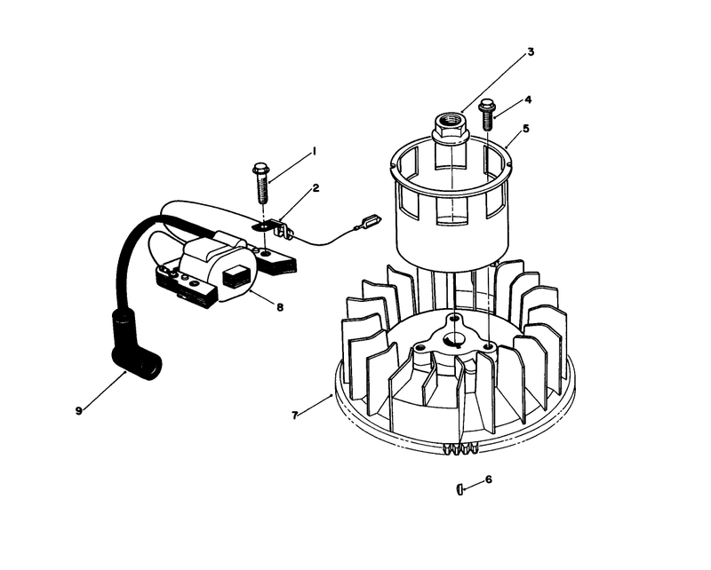 Magneto and Flywheel Assembly model Vml0 2