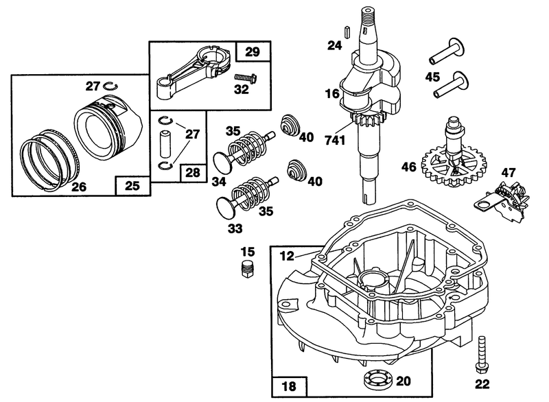 Engine Briggs and Stratton Model 122702 3188 01