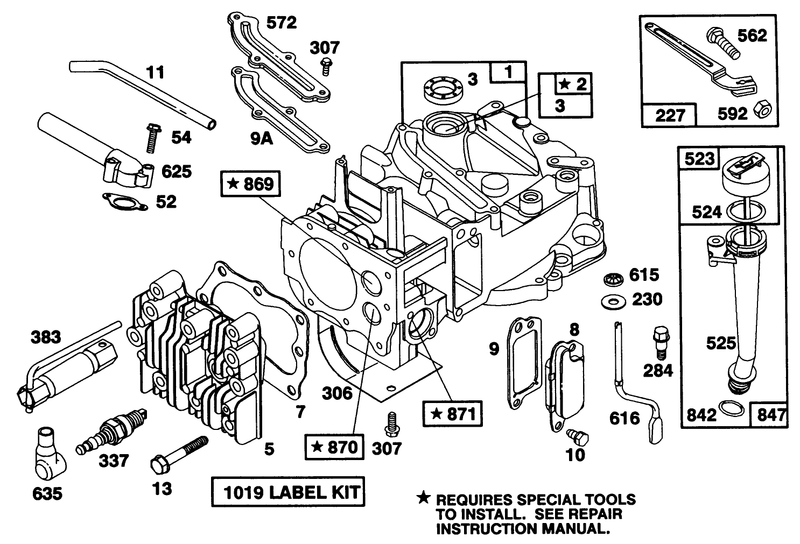 Engine Briggs and Stratton Model 124702 3115 01