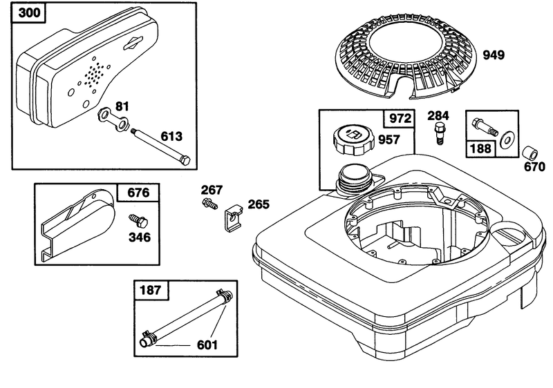 Engine Briggs and Stratton Model 124702 3115 01