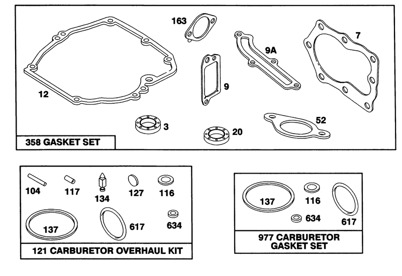 Engine Briggs and Stratton Model 124702 3115 01