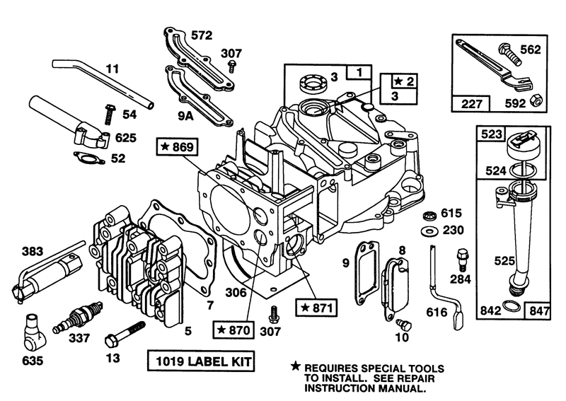 Engine Briggs and Stratton Model 124702 3115 01