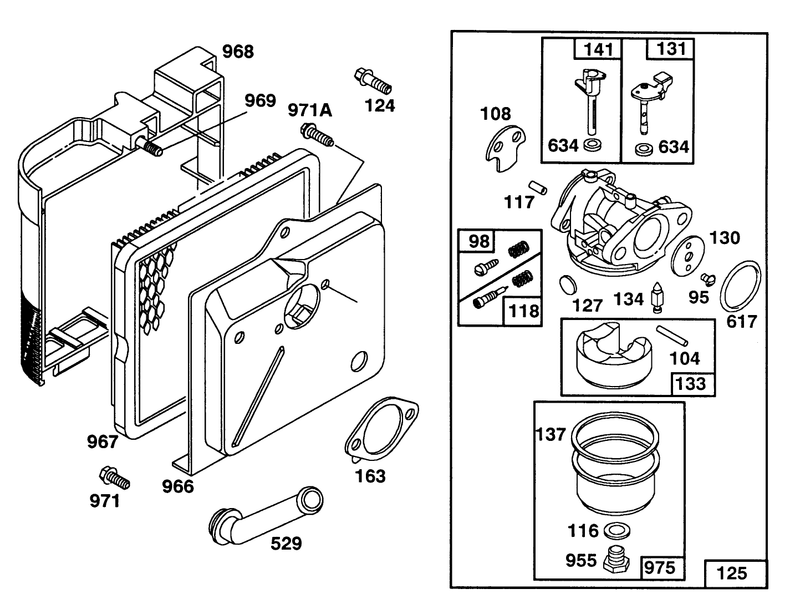 Engine Briggs and Stratton Model 124702 3115 01
