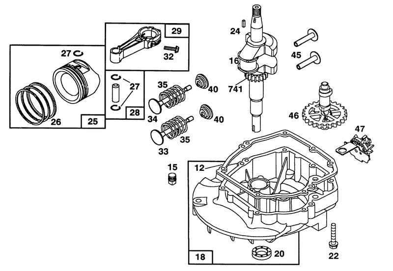 Engine Briggs and Stratton Model 124702 3115 01