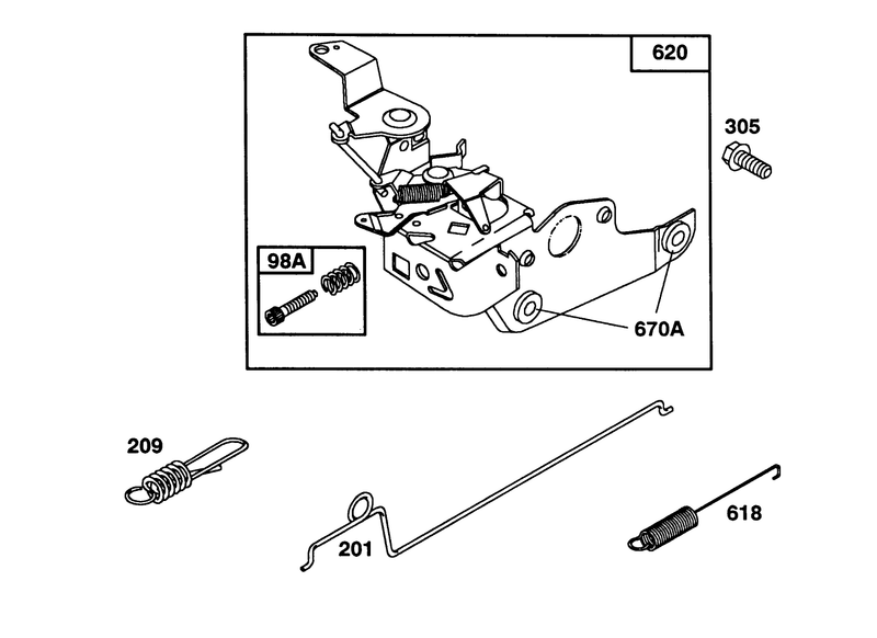 Engine Briggs and Stratton Model 124702 3115 01