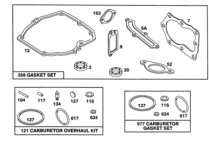 Engine Briggs and Stratton Model 124702 3115 01