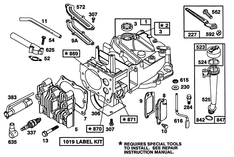 Engine Briggs and Stratton Model 124702 3115 01