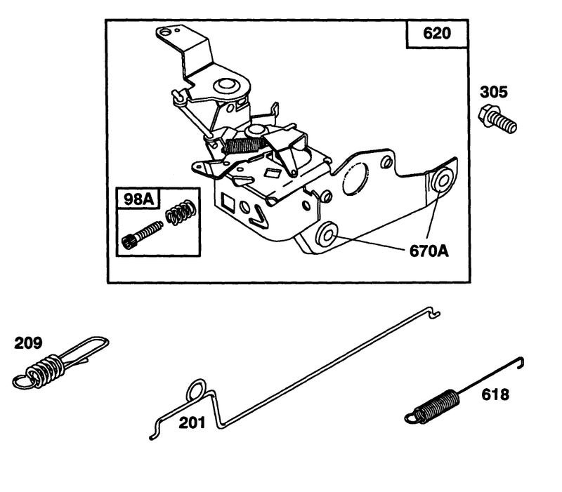 Engine Briggs and Stratton Model 124702 3115 01