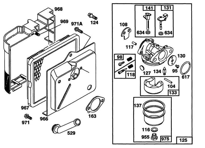 Engine Briggs and Stratton Model 124702 3115 01
