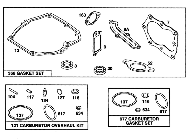 Engine Briggs and Stratton Model 124702 3115 01