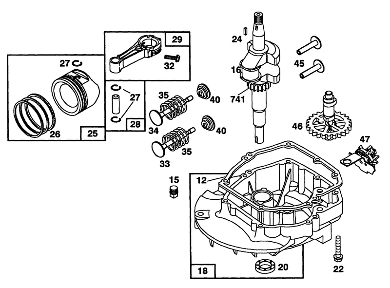 Engine Briggs and Stratton Model 124702 3115 O1