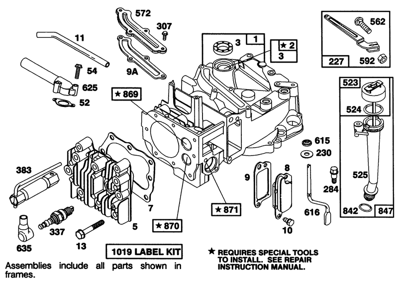 Engine Briggs and Stratton Model 122702 3171 01