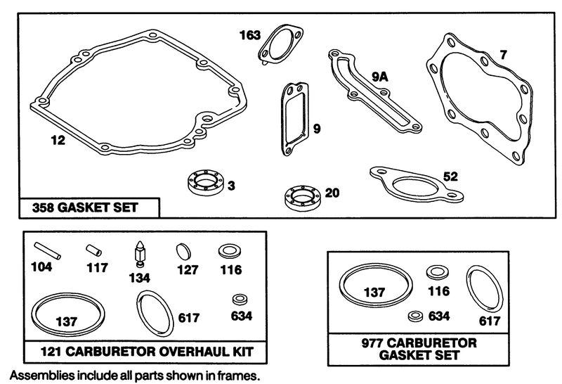 Engine Briggs and Stratton Model 122702 3171 01