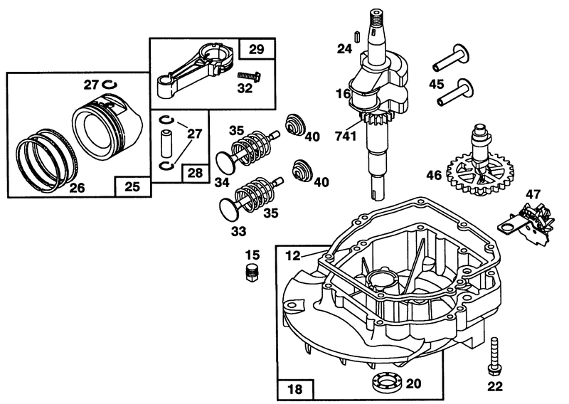Engine Briggs and Stratton Model 122702 3171 01