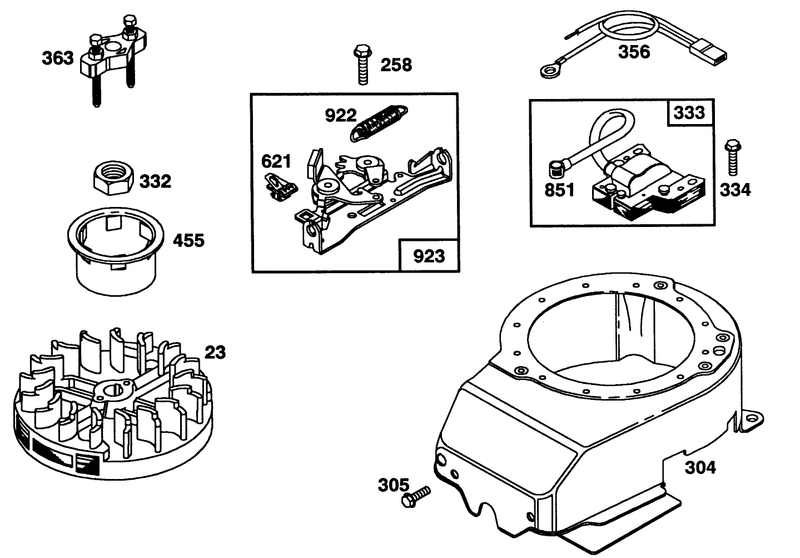 Engine Briggs and Stratton Model 122702 3171 01