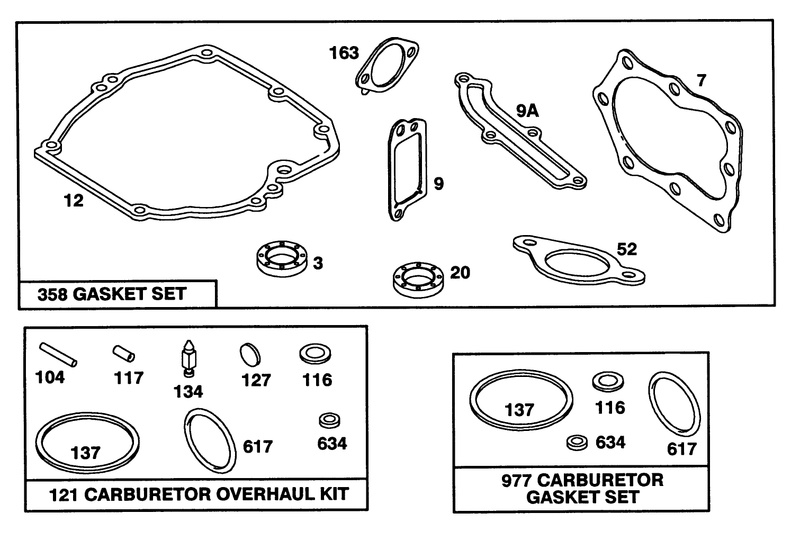Engine Briggs and Stratton Model 122702 3171 01