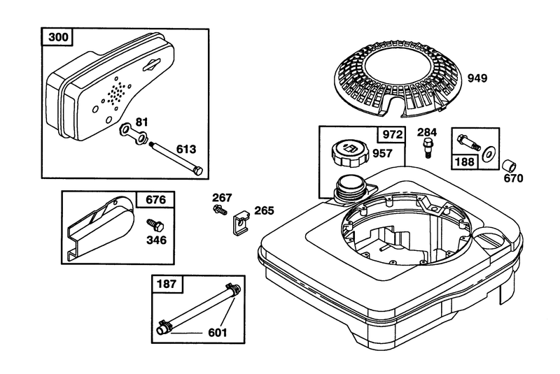 Engine Briggs and Stratton Model 122702 3171 01