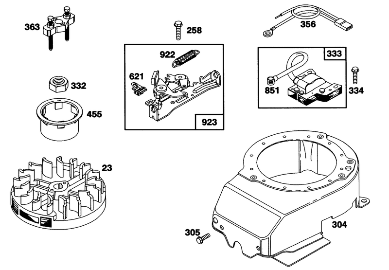 Engine Briggs and Stratton Model 122702 3171 01