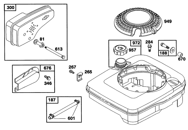 Engine Briggs and Stratton Model 122702 3171 01
