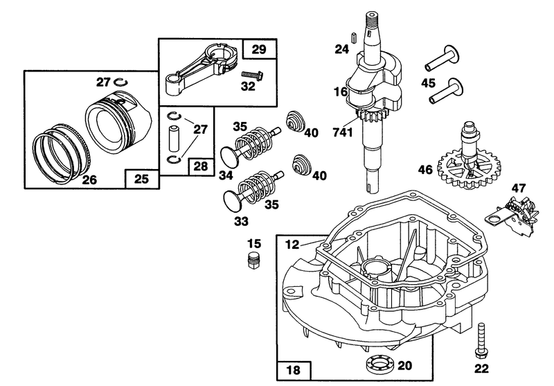 Engine Briggs and Stratton Model 124702 3115 01