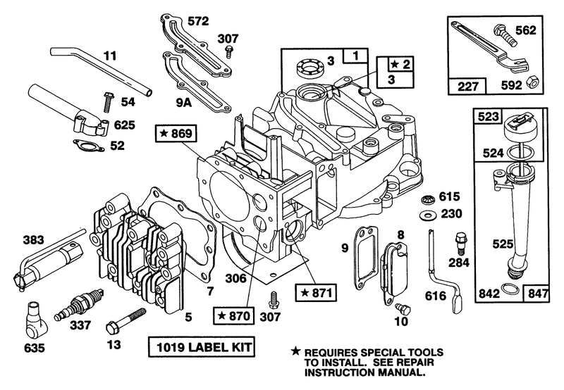 Engine Briggs and Stratton Model 124702 3115 01