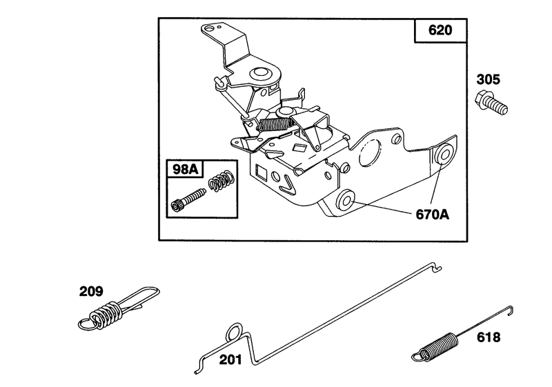 Engine Briggs and Stratton Model 124702 3115 01