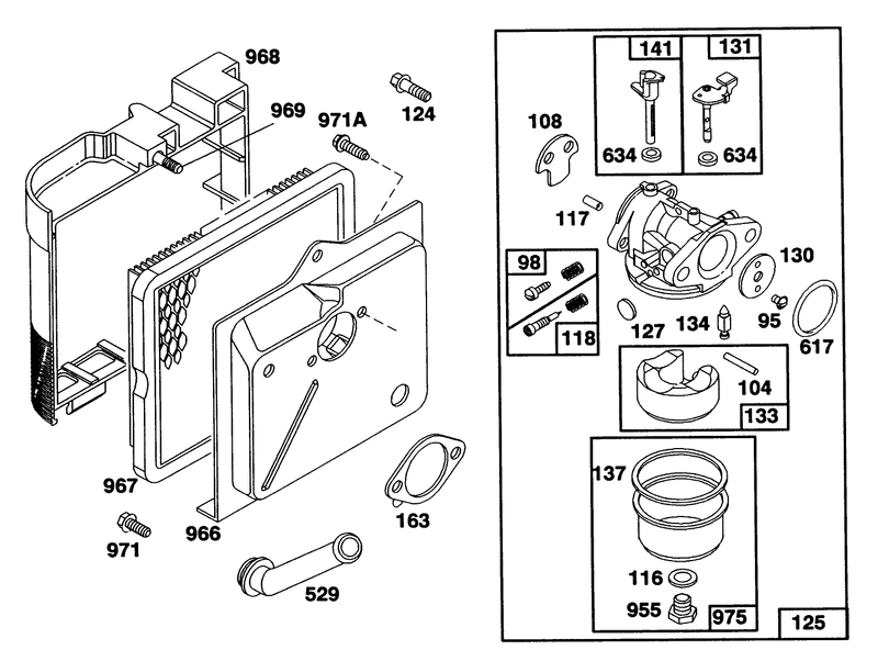 Engine Briggs and Stratton Model 124702 3115 01