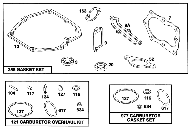 Engine Briggs and Stratton Model 124702 3115 01