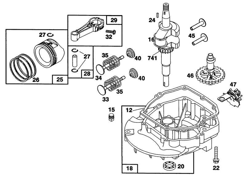 Engine Briggs and Stratton Model 124702 3115 01