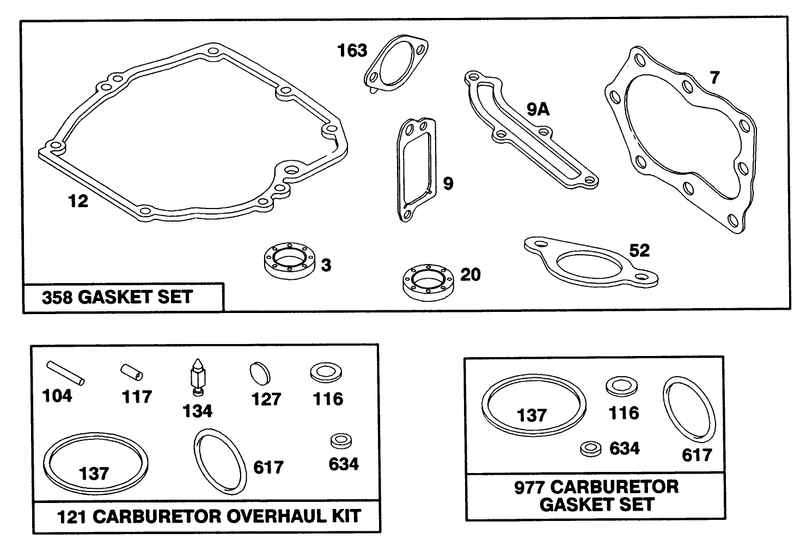 Engine Briggs and Stratton Model 124702 3115 01