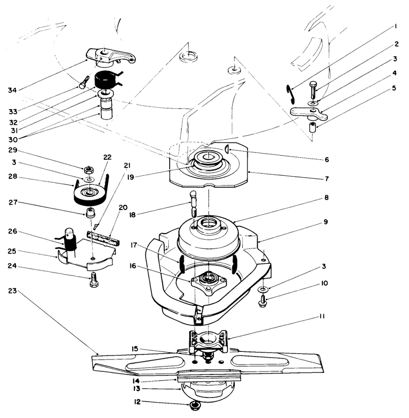 Blade Brake Clutch Assembly