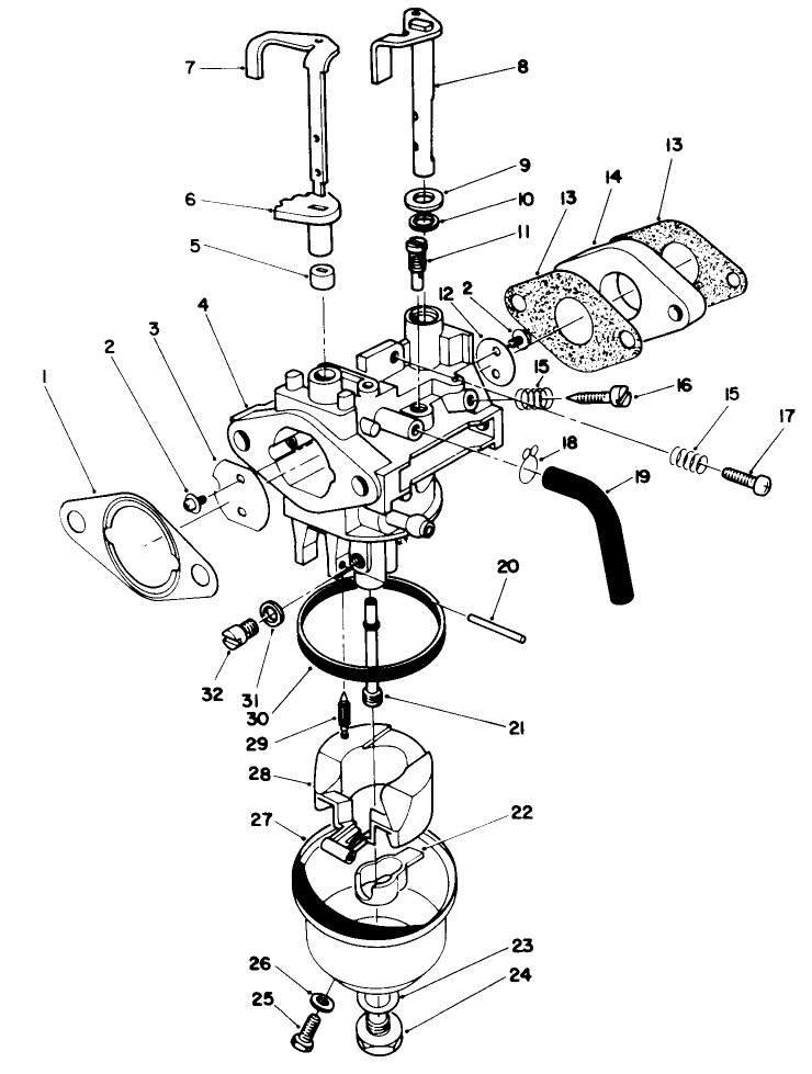 Carburetor Assembly model No Vml0 2
