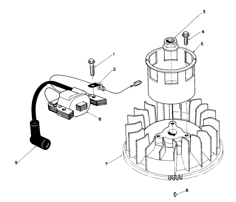 Magneto and Flywheel Assembly model Vml0 2