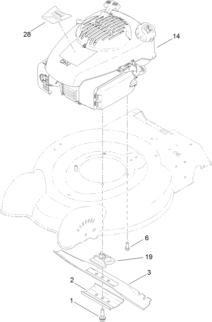 Engine and Blade Assembly