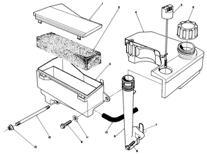 Air Cleaner and Fuel Tank Assembly Model No Vml0-2