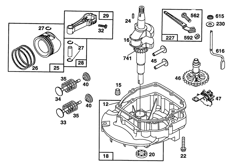 Engine Briggs and Stratton Model 124702 0189 01