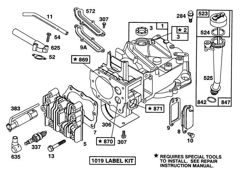 Engine Briggs and Stratton Model 124702 0189 01