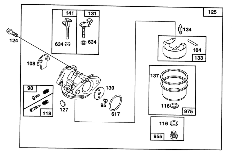 Engine Briggs and Stratton Model 124702 0189 01