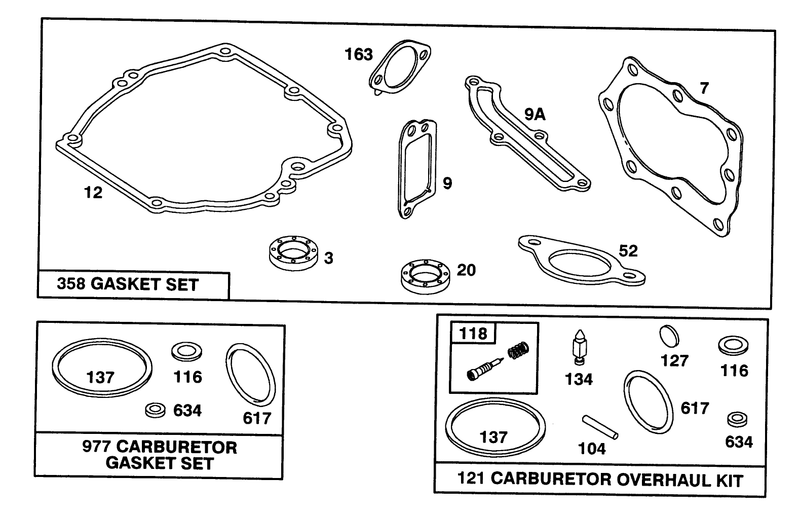 Engine Briggs and Stratton Model 124702 0189 01