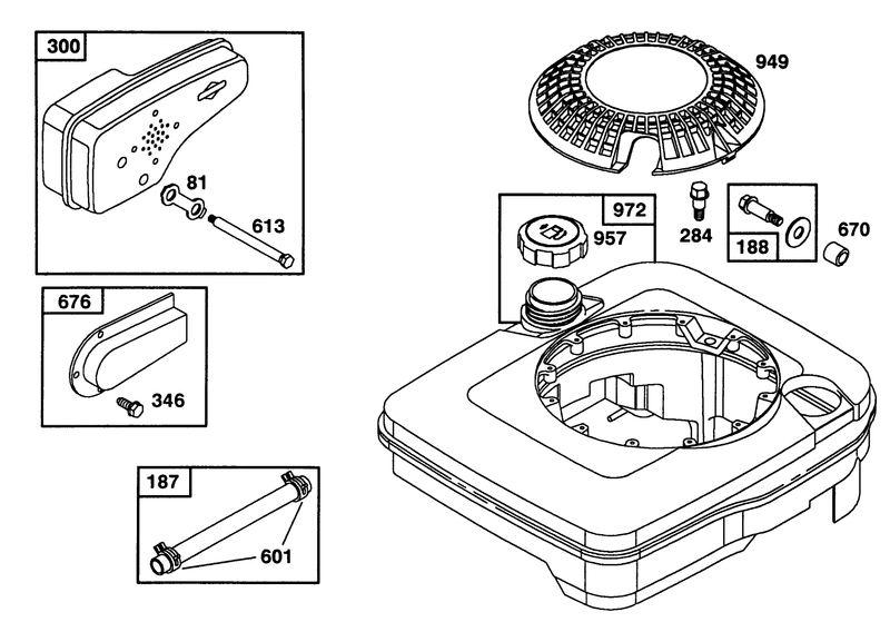 Engine Briggs and Stratton Model 124702 0189 01