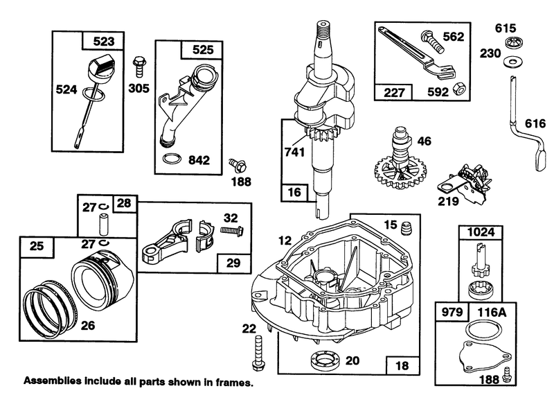 Engine Briggs and Stratton Model 97772 0112 01