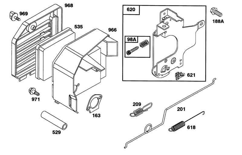 Engine Briggs and Stratton Model 97772 0112 01