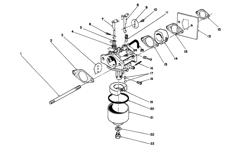 Carburetor Assembly engine Model No 47pm1 2serial No 2000001 2005000