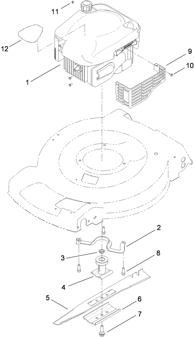Engine and Blade Assembly
